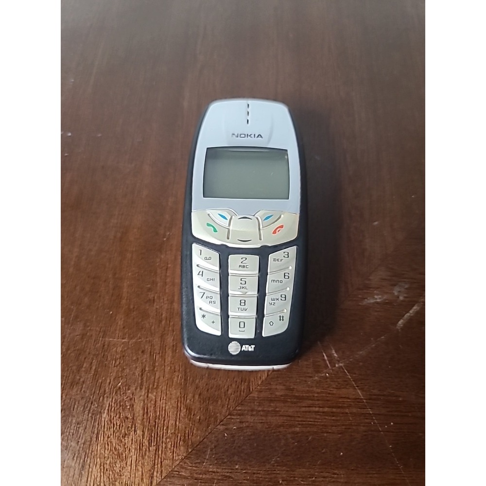 AT&T Nokia 2260 Cell Phone Black Vintage Retro Bar Phone Untested